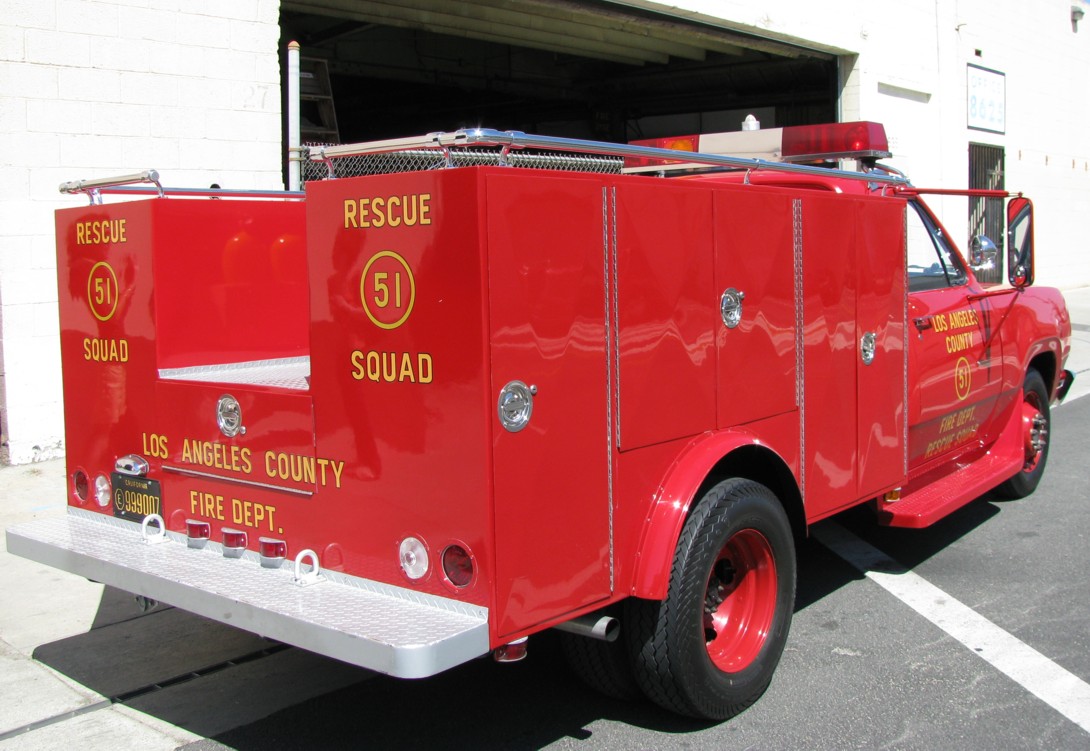 Los Angeles County Fire Museum Squad 51 (1972 Dodge) .